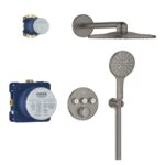 Grohe SmartControl Concealed Shower System with SmartActive 310 Brushed Graphite