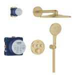 Grohe SmartControl Concealed Shower System with SmartActive 310 Brushed Sunrise