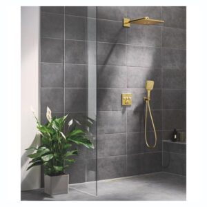Grohe SmartControl Concealed Shower Set with SmartActive 310 Cube Brushed Sunrise