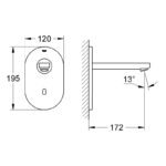 Grohe Euroeco Cosmopolitan E Bluetooth Infra-Red Electronic Tap 36410