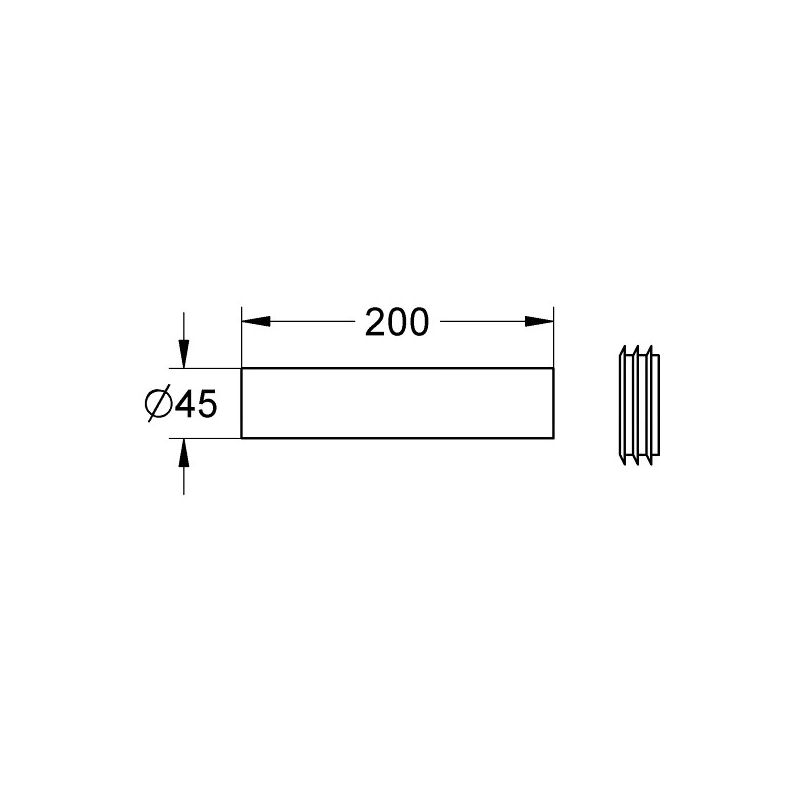 Grohe Flush Pipe Extension for Cisterns 37489