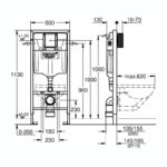 Grohe Rapid SL WC 1.13m 38528