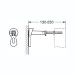 Grohe Rapid SL Front Wall Brackets 38558