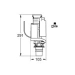 Grohe Dual Flush Valve Set AV1 38735