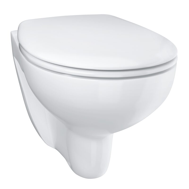 Grohe Bau Ceramic Wall Hung Rimless Toilet & Soft Close Seat Set