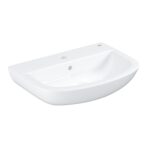 Grohe Bau Ceramic Wall Hung 55cm 1 Tap Hole Washbasin