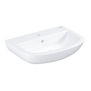 Grohe Bau Ceramic Wall Hung 55cm 1 Tap Hole Washbasin