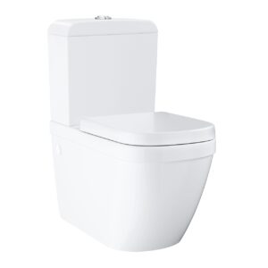 Grohe Euro Ceramic Rimless Close Coupled Toilet Pack with Soft Close Seat