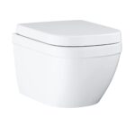 Grohe Euro Ceramic Rimless Wall Hung WC Pan & Soft Close Toilet Seat Set
