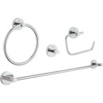 Grohe Essentials 4-in-1 Bathroom Accessories Set 40823 Chrome