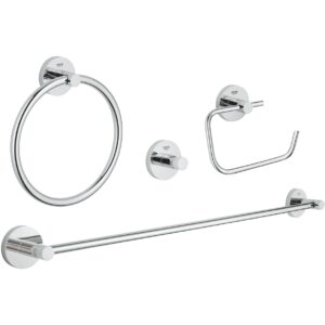 Grohe Essentials 4-in-1 Bathroom Accessories Set 40823 Chrome