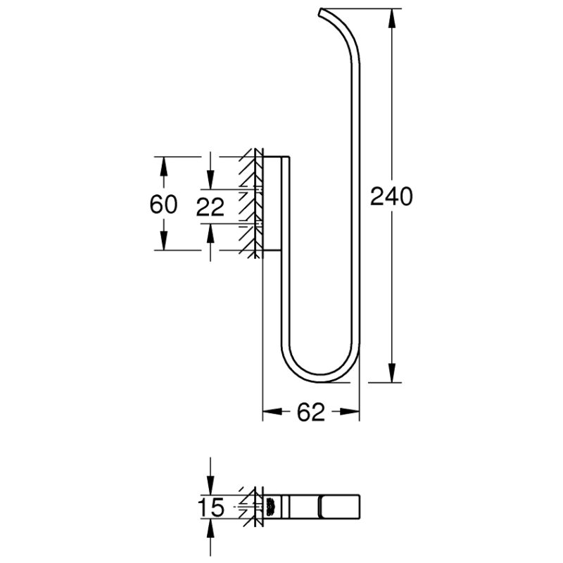 Grohe Selection Spare Toilet Paper Holder (2 Rolls)