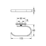 Grohe Selection Toilet Roll Holder 41068 Supersteel