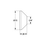 Grohe Escutcheon 0221000M