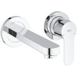 Grohe Bauedge 2-Hole Wall Basin Mixer 20474 Chrome