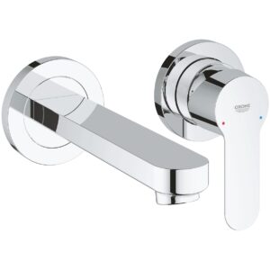 Grohe Bauedge 2-Hole Wall Basin Mixer 20474 Chrome