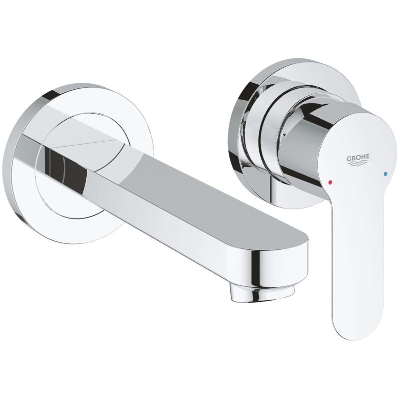 Grohe Bauedge 2-Hole Wall Basin Mixer 20474 Chrome