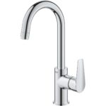 Grohe Bauedge L-Size Basin Mixer Tap with Pop Up Waste 23760 Chrome