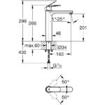 Grohe Eurosmart Cosmopolitan XL-Size Basin Mixer Tap 23921