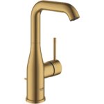 Grohe Essence L-Size Basin Mixer with Pop Up Waste Brushed Sunrise