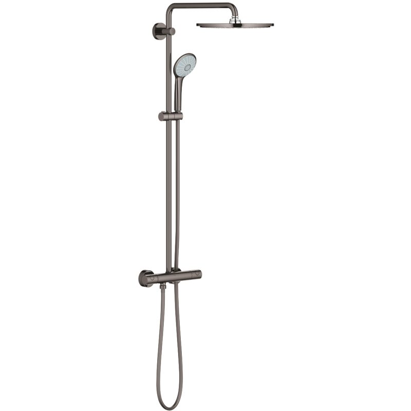 Grohe Euphoria 310 Thermostatic Shower System 26075 Hard Graphite Grohe Euphoria 310 Thermostatic Shower System 26075 Hard Graphite