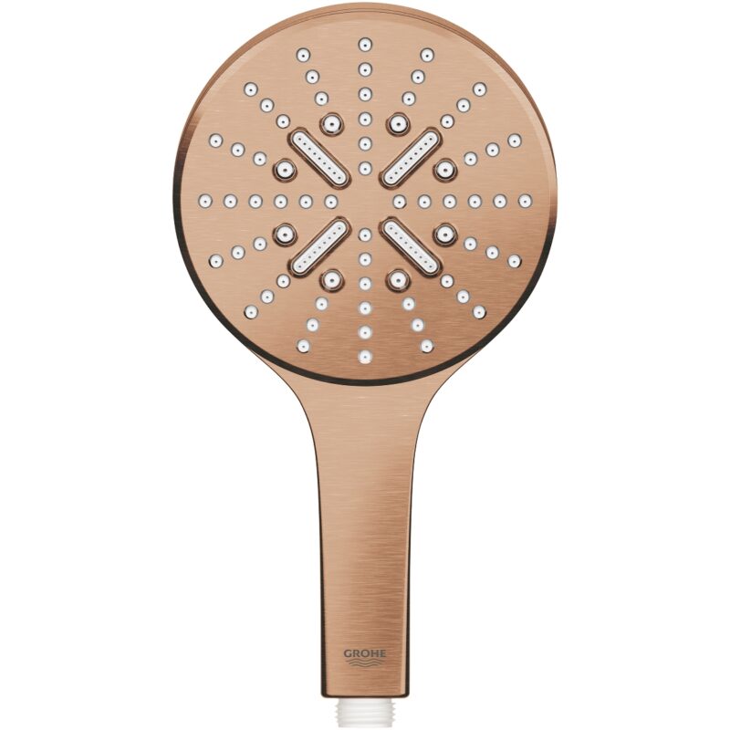 Grohe Rainshower Smartactive 130 Hand Shower 3 Sprays 26574 Brushed Sunset