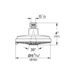 Grohe Rainshower Cosmopolitan 160 Head Shower 4 Sprays 27135