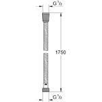 Grohe Relexaflex 1750mm Metal Hose 28139