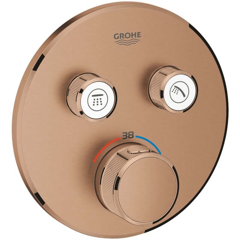 Grohe Grohtherm Smartcontrol 2 Way Thermostat Trim 29119 Brushed Sunset