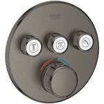 Grohe Grohtherm Smartcontrol 3 Way Thermostat Trim 29121 Brushed Graphite