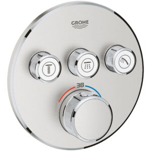 Grohe Grohtherm Smartcontrol 3 Way Thermostat Trim 29121 Supersteel