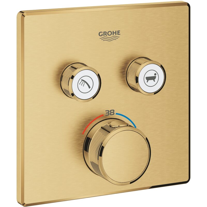 Grohe Grohtherm Smartcontrol 2 Way Thermostat Trim 29124 Brushed Sunrise