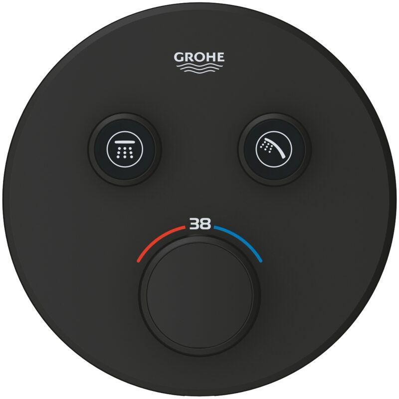 Grohe Grohtherm Smartcontrol 2 Way Thermostat Trim 29507 Black
