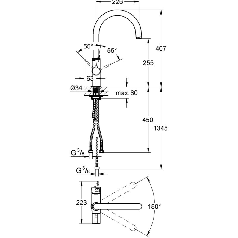 Grohe Red Duo Single-Lever Sink Mixer Tap 30033