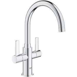 Grohe Eurosmart Two Handle C Spout Sink Mixer Tap 30468 Chrome