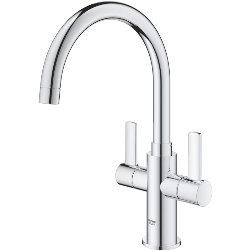 Grohe Eurosmart Two Handle C Spout Sink Mixer Tap 30468 Chrome