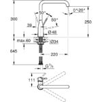 Grohe Essence Single-Lever Sink Mixer with Pull Out Spray 30505