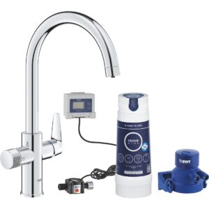 Grohe Blue Pure Baucurve Starter Kit with S-Size Filter 30581 Chrome
