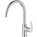 Grohe Bauedge C-Spout Kitchen Sink Mixer Tap 31233 Chrome