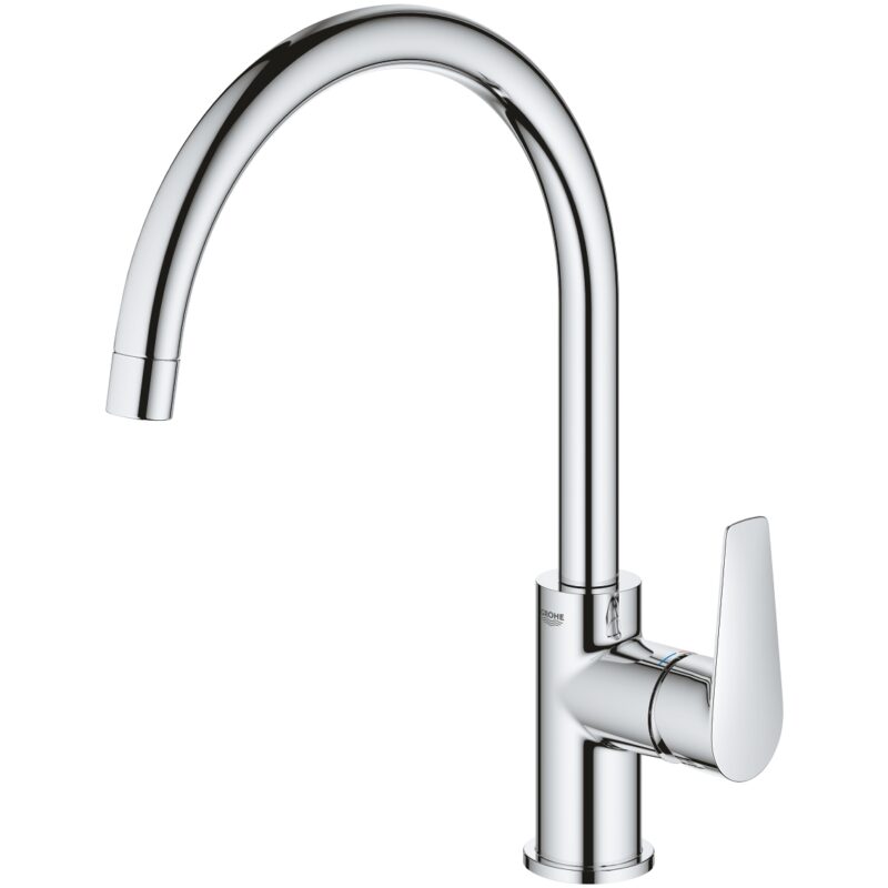 Grohe Bauedge C-Spout Kitchen Sink Mixer Tap 31233 Chrome