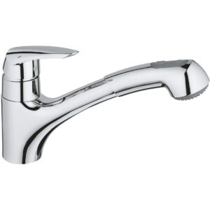 Grohe Eurodisc Kitchen Sink Mixer with Pull Out Spray 32257