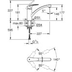 Grohe Eurosmart Low Spout Kitchen Sink Mixer Tap 33281