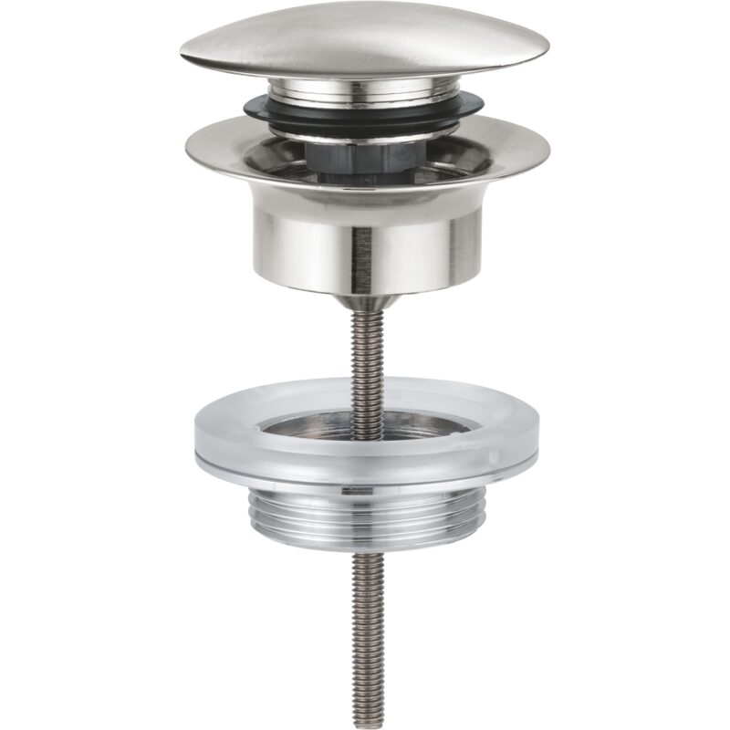 Grohe Waste Set with Push-Open Plug 65807 Supersteel Grohe Waste Set with Push-Open Plug 65807 Supersteel