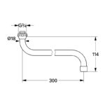 Grohe Swivel Tube Spout 13017