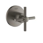 Grohe Atrio Cross Handle Stop Valve Trim 19069 Brushed Graphite