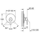 Grohe Lineare Single-Lever Shower Mixer Trim 19296 Chrome