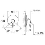 Grohe Concetto Single-Lever Shower Mixer Trim 19345