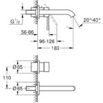 Grohe Essence 2-Hole Basin Mixer Tap 19408 Hard Graphite