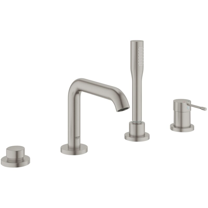 Grohe Essence 4-Hole Bath Combination 19578 Super Steel Grohe Essence 4-Hole Bath Combination 19578 Super Steel