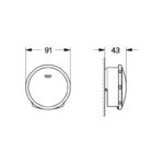 Grohe Talentofill Inlet-, Pop-Up & Waste-System Trim 19952